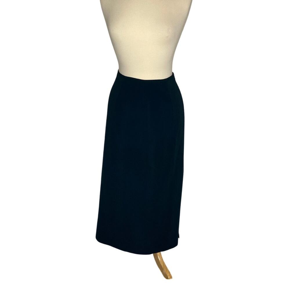 Forest Green Midi Mid Length Pencil Skirt Slit P18